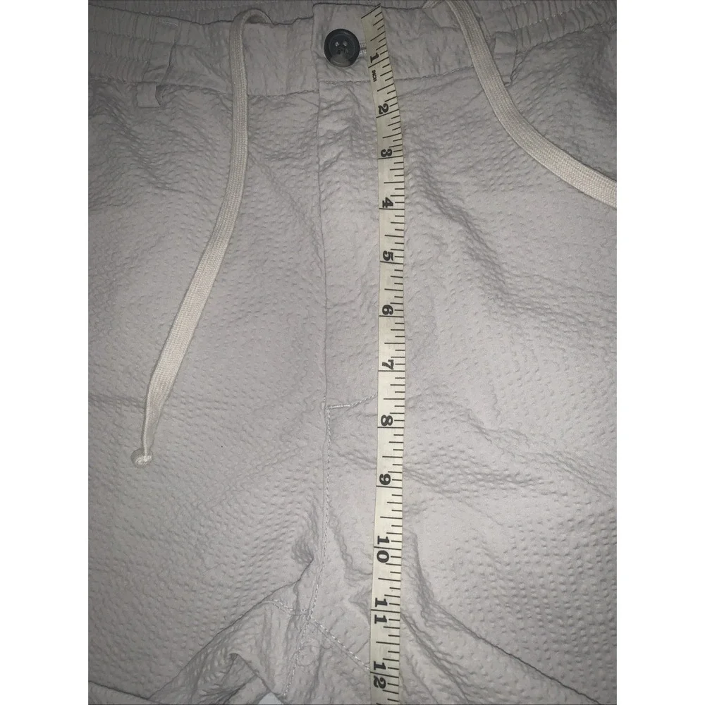 Banana Republic Pants Mens 35x30 (26)Gray Seersucker Athletic Fit Preppy Stretch